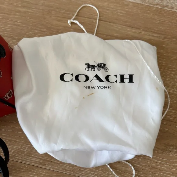 Coach Mini Bennett Satchel Black Leather Floral Boston Bag NWOT Authentic - Picture 6 of 13